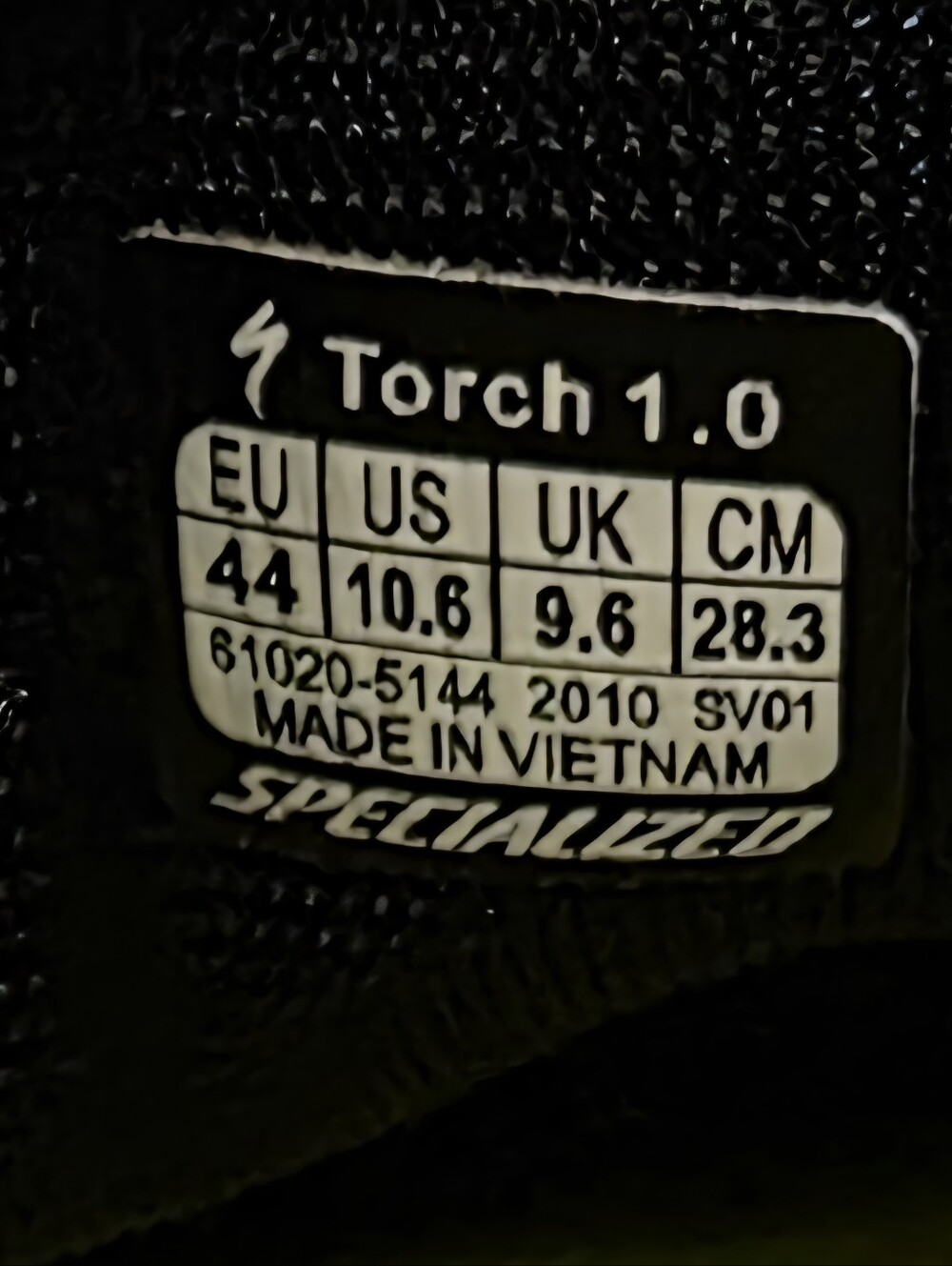 Specialized Torch 1.0 BOA Road Cycling Shoes Black EU 44 US 10.6 w/ Cleats - Picture 5 of 5